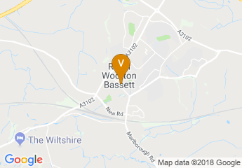 map of Wootton Bassett Memorial Hall