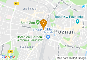 map of Sheraton Poznan Hotel