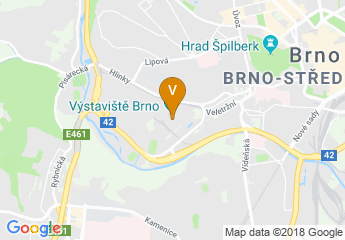 map of Brno Exhibition Center