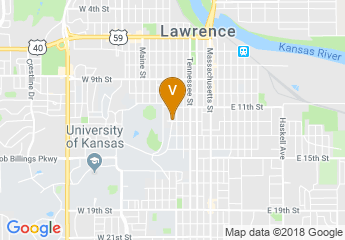 map of The Oread Hotel