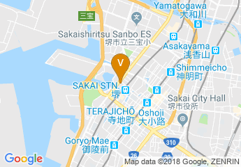 map of Hotel Agora Regency Sakai