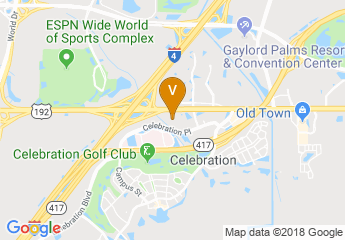 map of Meliá Orlando Suite Hotel at Celebration