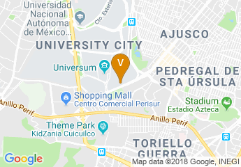 map of Centro de Exposiciones y Congresos UNAM
