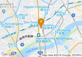map of Shin Osaka Washington Hotel Plaza