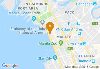 map of Diamond Hotel Philippines