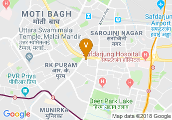 map of Hyatt Regency Delhi