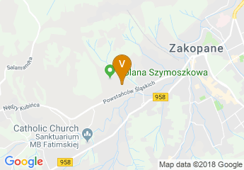 map of Hotel Mercure Kasprowy Zakopane