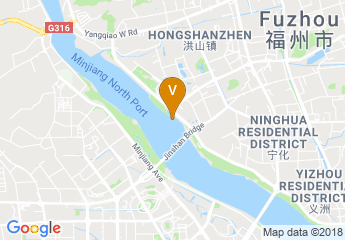 map of Crowne Plaza Fuzhou Riverside