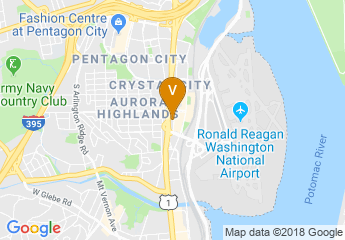 map of Hilton Crystal City