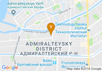 map of AZIMUT Hotel St. Petersburg