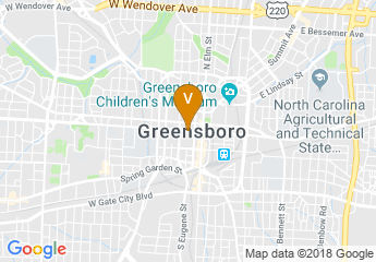 map of Greensboro, NC