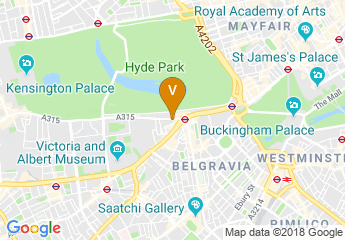 map of Bulgari Hotel London
