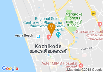 map of Calicut trade centre