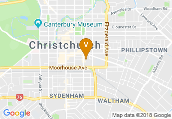 map of Ara Institute of Canterbury
