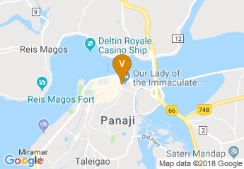 map of Hotel Manvins Panjim Goa