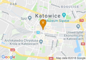 map of Katowice City Hall