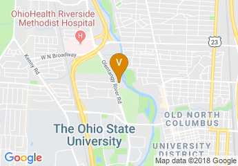 map of Residence Inn by Marriott Columbus University Area