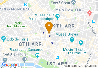 map of ESPACES VOCATION HAUSSMANN SAINT LAZARE