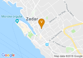 map of University of Zadar