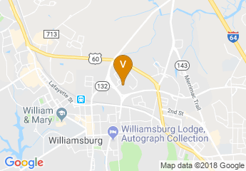map of Colonial Williamsburg Visitor Center
