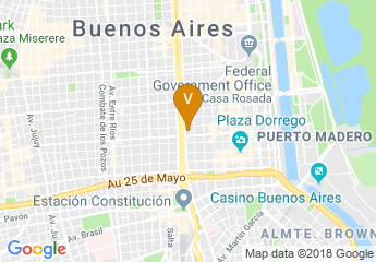 map of Scala Hotel Buenos Aires