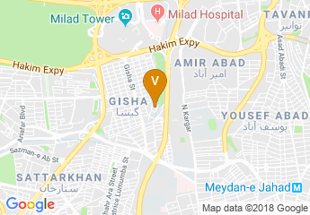 map of Tehran Municipality Exhibition Center