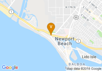 map of Newport Beach, CA.