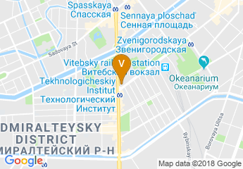 map of Saint-Petersburg State Institute of Technology