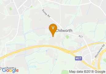 map of Chilworth Manor Hotel