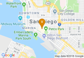 map of Pendry San Diego