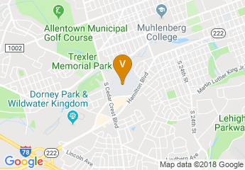map of Cedar Crest College