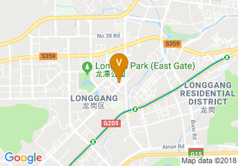 map of Crowne Plaza Shenzhen Longgang City Centre