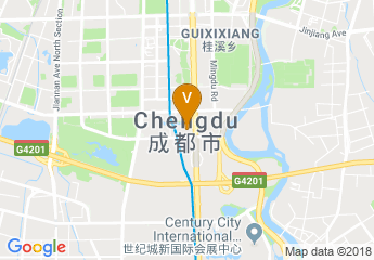 map of Howard Johnson Zunyue Hotel Chengdu