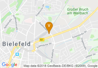 map of Ringlokschuppen Bielefeld