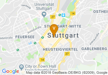 map of Rathaus Stuttgart