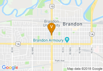 map of Brandon University