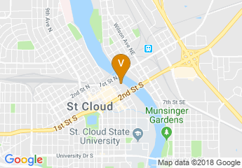 map of River's Edge Convention Center East Parking Ramp
