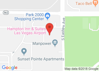 map of Hampton Inn & Suites Las Vegas Airport