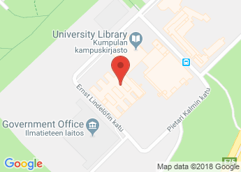map of Exactum Kumpula Campus