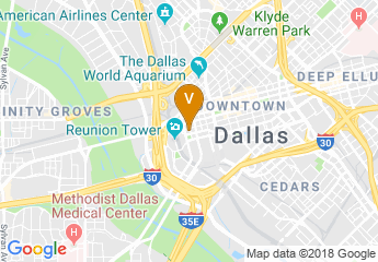 map of Courtyard by Marriott Dallas Downtown/Reunion District