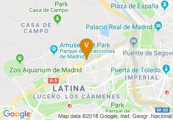 map of Recinto Ferial Casa de Campo