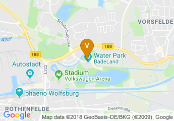 map of Allerpark in Wolfsburg