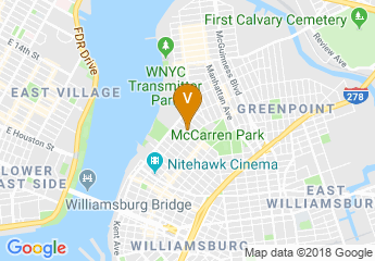 map of Brooklyn Bowl