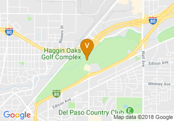 map of Haggin Oaks Golf Complex