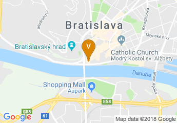 map of Park Inn by Radisson Danube, Bratislava Hotel
