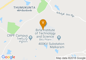 map of Birla Institute of Technology & Science Pilani, Hyderabad Campus