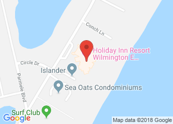 map of Holiday Inn Resort Wilmington E-Wrightsville Bch