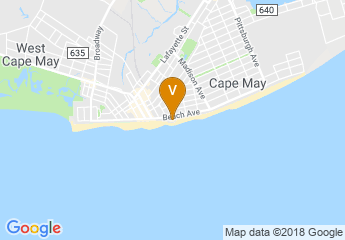 map of Cape May Convention Hall