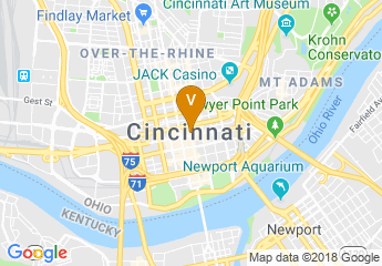 map of 21c Museum Hotel Cincinnati