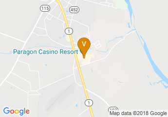 map of Paragon Casino Resort
